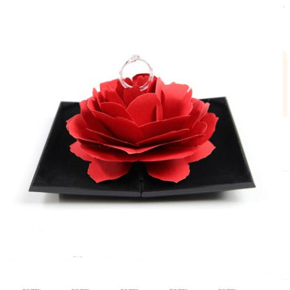 Rotating Rose Ring Gift Box